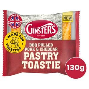 Ginsters 130g BBQ Pulled Pork & Cheddar Pastry Toastie