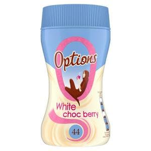 Options 220g White Chocolate Berry Powder