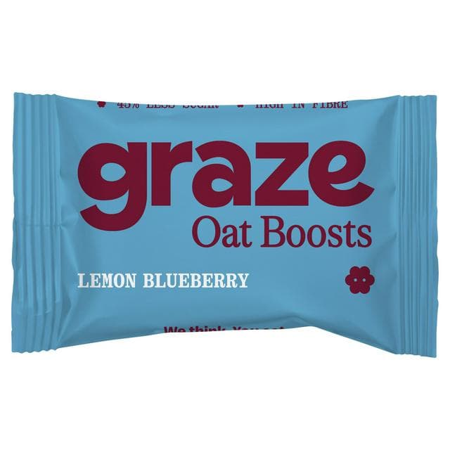 Graze 50g Oat Boosts Lemon Blueberry Snack Bar - gallery image 1