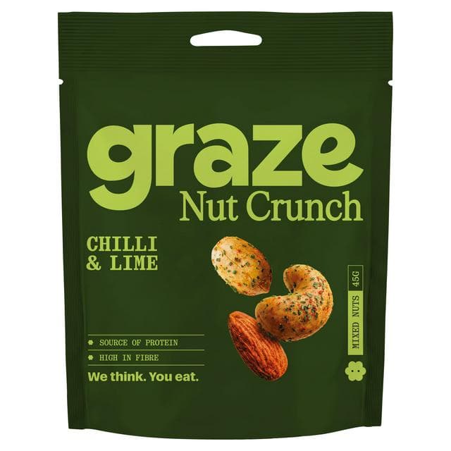 Graze 45g Chilli & Lime Nut Medley Snack - gallery image 1