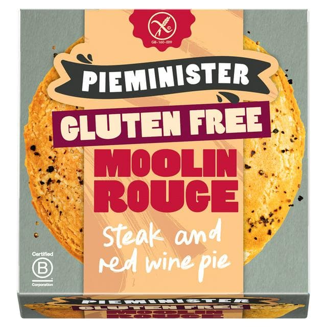 Pieminister 260g Gluten Free Moolin Rouge British Beef Steak & Red Wine Pie - gallery image 1