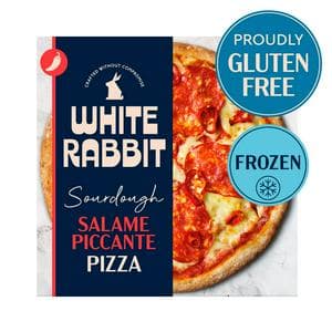 White Rabbit 357g Sourdough Salame Piccante Pizza