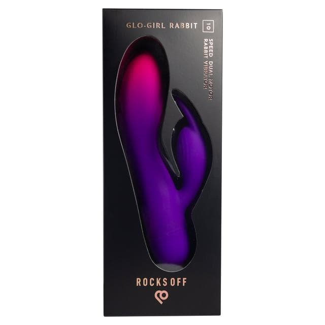 Rocks Off Glo Girl 10 Speed Dual Motor Rabbit Vibrator - gallery image 1