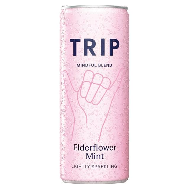 Trip 250ml Elderflower Mint Sparkling Drink Can - gallery image 1