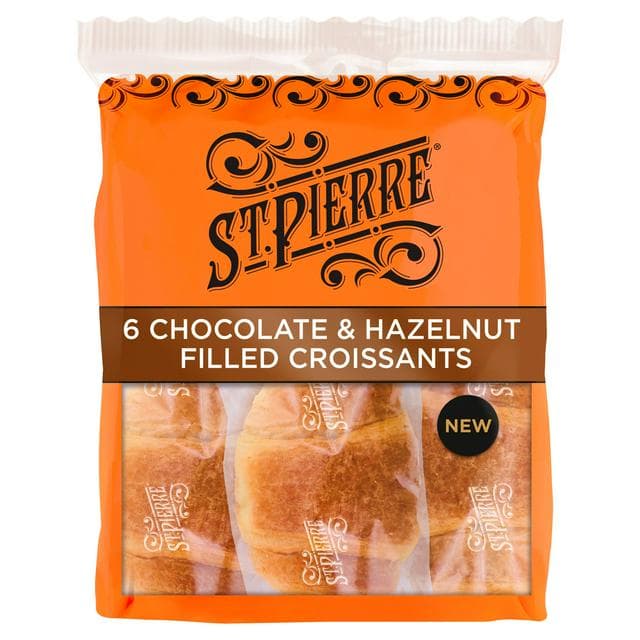 St Pierre 6 x Chocolate & Hazelnut Filled Croissants - gallery image 1
