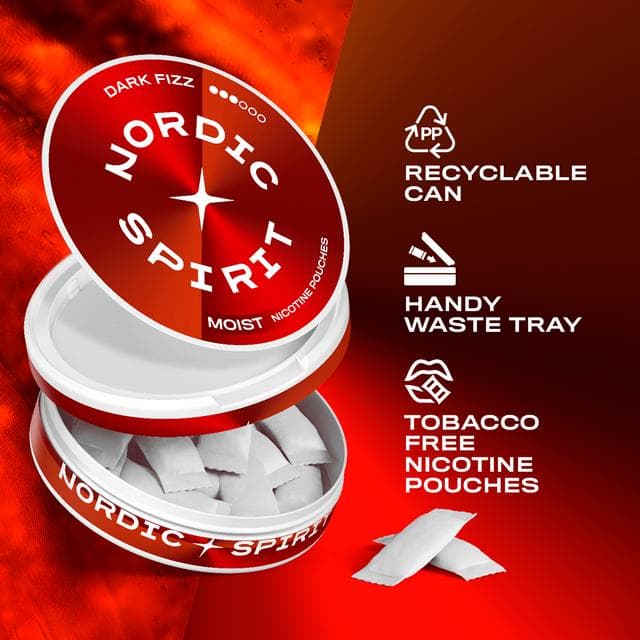 Nordic Spirit 9mg Dark Fizz Extra Strong Nicotine Pouches - gallery image 3