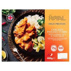 Royal 400g Chicken Panang Curry with Jasmine Rice & Vegetables