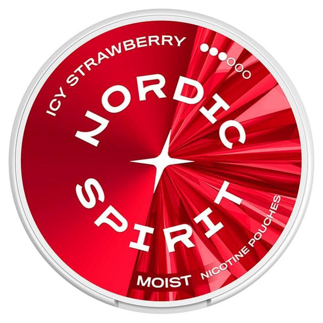 Nordic Spirit 9mg 3 Dot Moist Icy Strawberry Strong Nicotine Pouches - gallery image 1