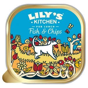 Lily's Kitchen 150g Pub Lunch Fish & Chips Wet Adult Dog Food