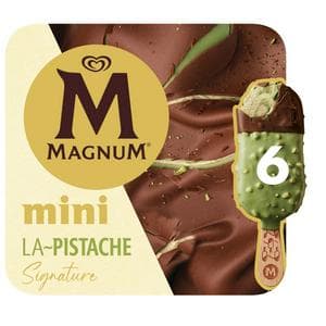 Magnum 6 x 55ml Mini Signature Pistachio Ice Cream Sticks
