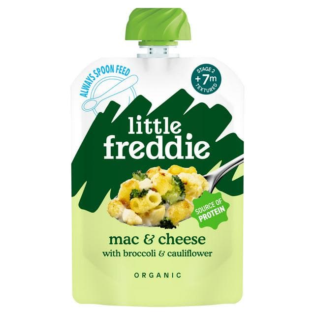 Little Freddie 130g Stage 2 7 Months+ Organic Mac & Cheese with Broccoli & Cauliflower Textured - gallery image 1