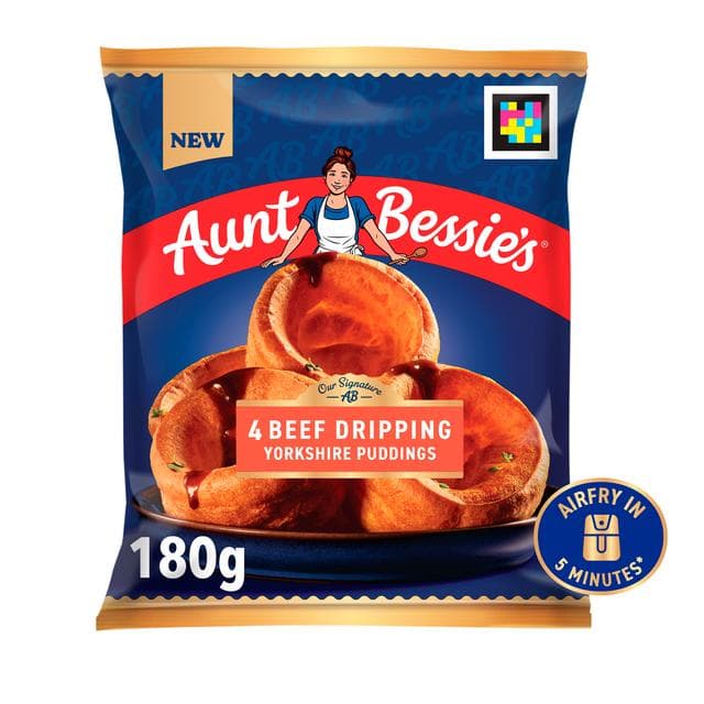 Aunt Bessie's 4 x Beef Dripping Yorkshire Puddings 180g - gallery image 4