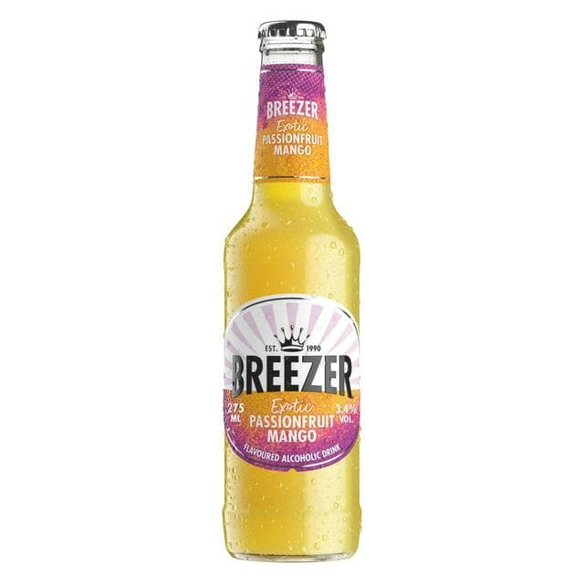 Breeezer 27.5cl Exotic Passion Fruit Mango Flavoured Alcoholic Drink - gallery image 1