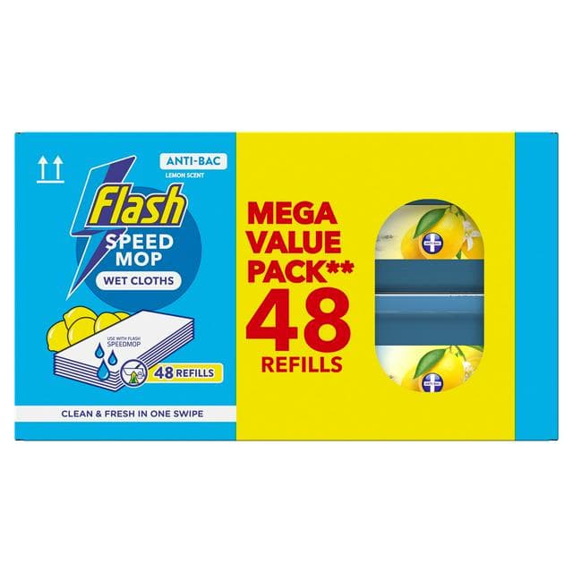 Flash Speedmop 48 x Lemon Floor Cleaner Refills - gallery image 1