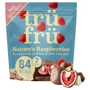 Tru Fru 200g Raspberries in White & Milk Chocolate
