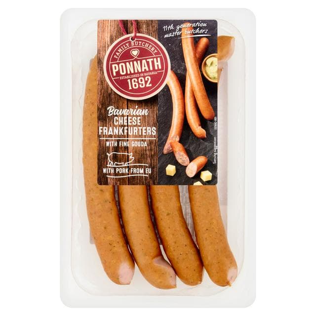 Ponnath 200g Bavarian Cheese Frankfurters - gallery image 1