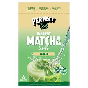 Perfect Ted 6 x 19.7g Vanilla Flavour Instant Matcha Latte Powder