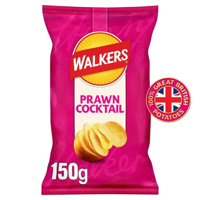 Walkers 150g Prawn Cocktail Sharing Crisps - gallery image 1