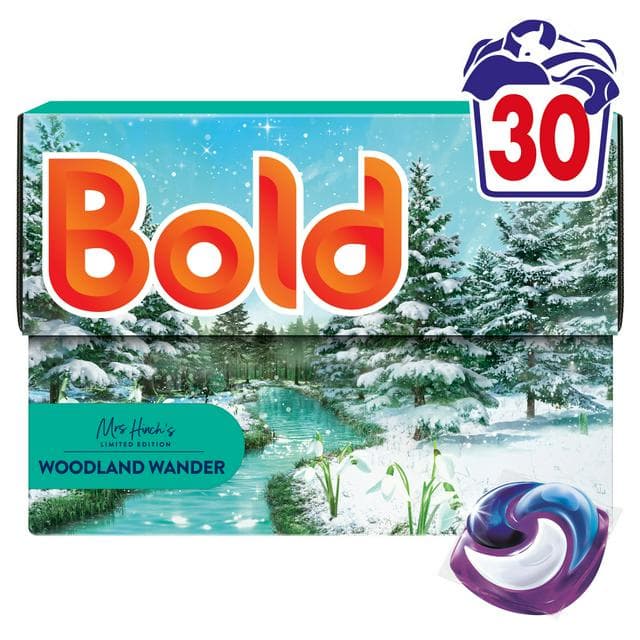 Bold 30 Washes Mrs Hinch's Woodland Wonder Capsules Pods, Limited Edition - gallery image 1