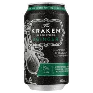 The Kraken 330ml Black Spiced & Ginger Premix Can