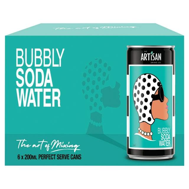 The Artisan Drinks Co. 6 x 200ml Bubbly Soda Water - gallery image 1