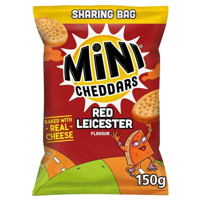 Mini Cheddars 150g Red Leicester Sharebag - gallery image 1