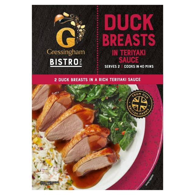 Gressingham 400g Bistro Style Duck Breasts in Teriyaki Sauce - gallery image 1