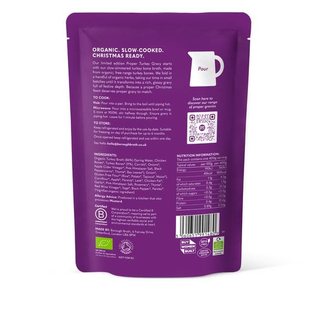 Sainsbury's 400g Borough Broth Organic Turkey Gravy - gallery image 3