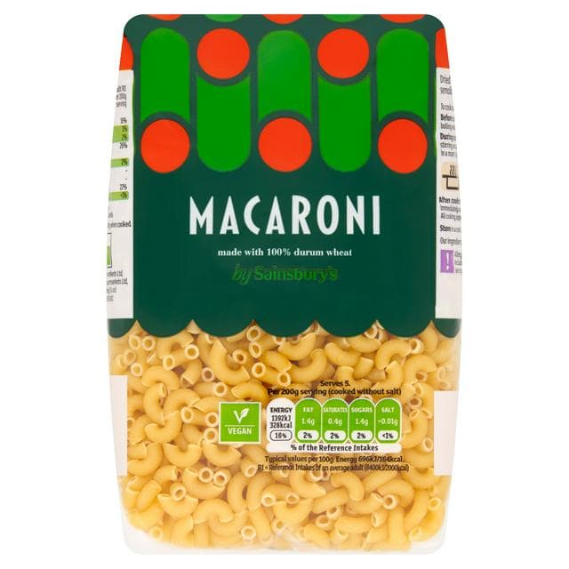 Sainsbury's Macaroni Pasta 500g - gallery image 1