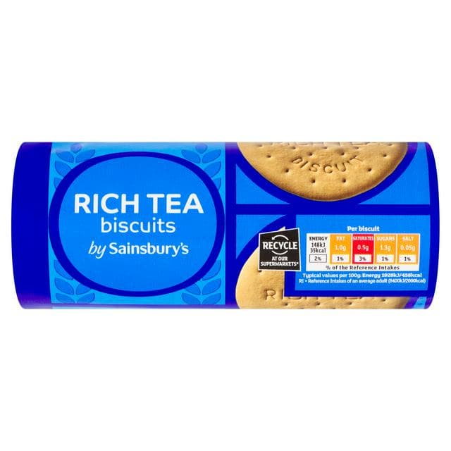 Sainsbury's Rich Tea Biscuits 200g - gallery image 1