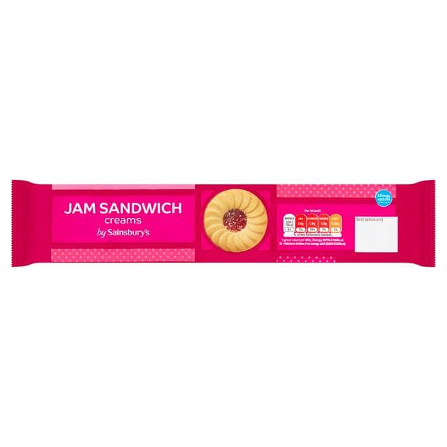 Sainsbury's Jam Sandwich Creams 150g - gallery image 1