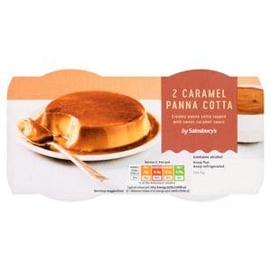 Sainsbury's Caramel Panna Cotta 2x120g