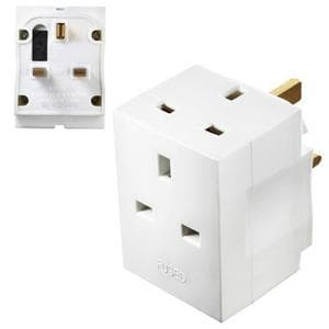 Masterplug 3 Socket Multisocket Adaptor