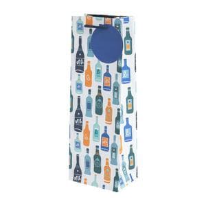 Sainsbury's Home Beer Bottle Print For Champagne Prosecco Wine Bottle Gift Bag