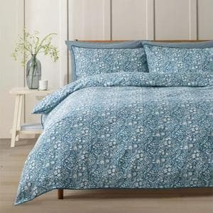 Sainsbury's Home Cotton Ditsy Floral Blue Bedding Set