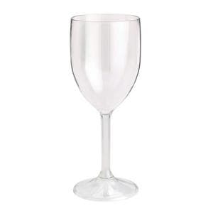 Sainsbury's Home Single Reusable Recyclable Clear Plastic Wine Glass - 300ml