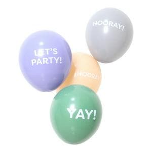 Sainsbury's Home Pack of 10 Slogan Pastel 10" Balloons