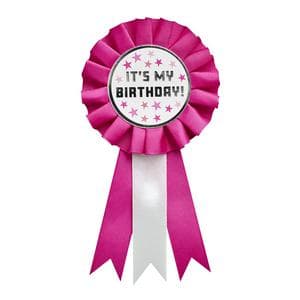 Sainsbury's Home Pastel Pink Birthday Rosette Badge