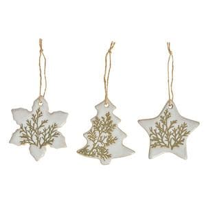 Sainsbury's Home Set of 3 Ceramic Decorations