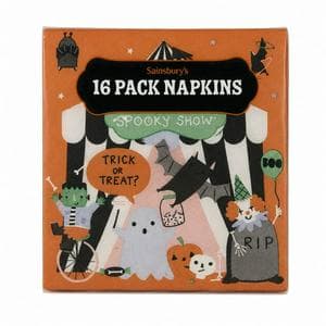 Sainsbury's Home Pack of 16 Halloween Napkins