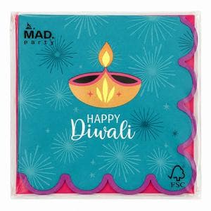 Mad Party Pack of 16 Diwali Napkins