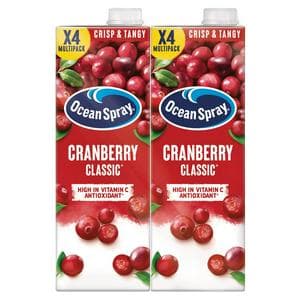 Ocean Spray Cranberry Classic Juice Drink 4x1L