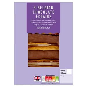Sainsbury's Belgian Chocolate Eclairs 4x34g