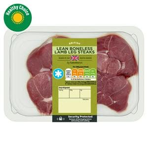 Sainsbury's British or New Zealand Lean Lamb Leg Steaks (Approx. 265g)