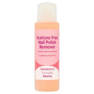 Sainsbury's Acetone Free Nail Polish Remover 250ml