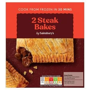 Sainsbury's Steak Bakes x2 280g
