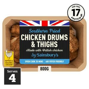Sainsbury's Southern Fried Chicken Drums & Thighs 800g