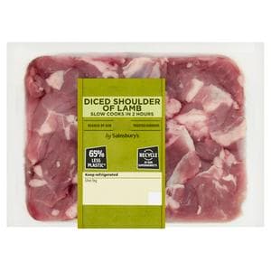 Sainsbury's British or New Zealand Diced Lamb Shoulder 400g