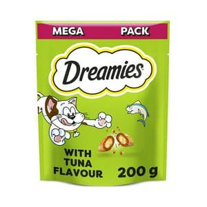 Dreamies Biscuits with Tuna Flavour Cat Treat Mega Pack 200g