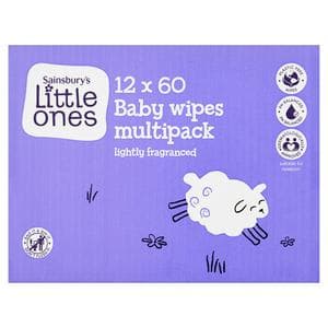 Little Ones Fragranced Bio Baby Wipes 12x60